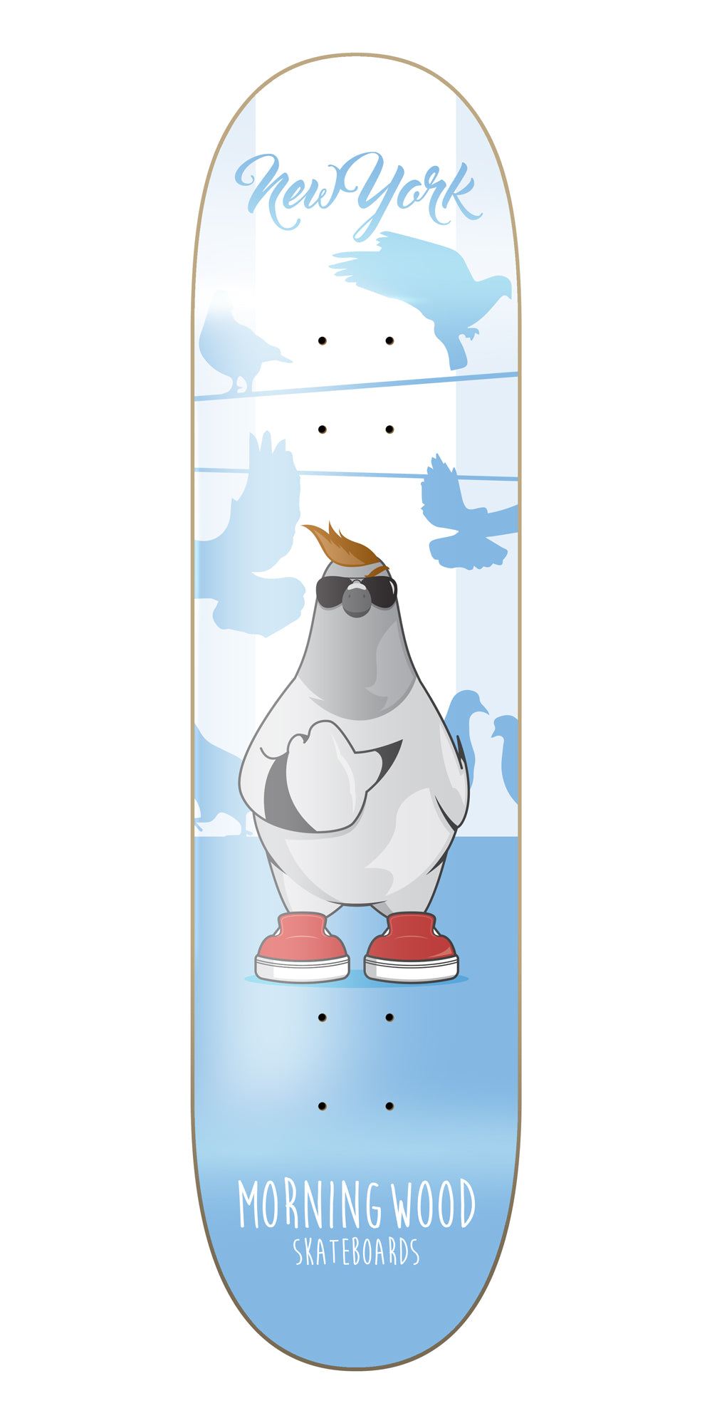 New York Flippin' Birds Skateboard Deck